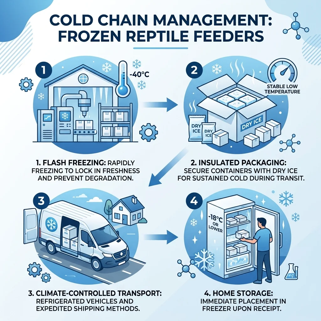 Cold Chain Integrity in Frozen Feeder Rodents: Ensuring Safety and Nutritional Value